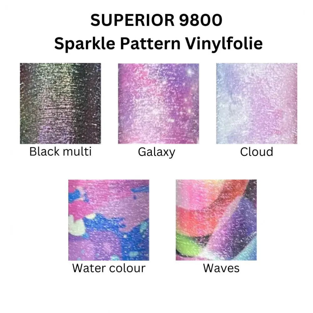 SUPERIOR 9800 Sparkle Pattern Vinylfolie